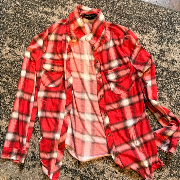 A Trio of  Plaid Button-Ups…Mustard, Cream, and Red… - Picture 6 of 8